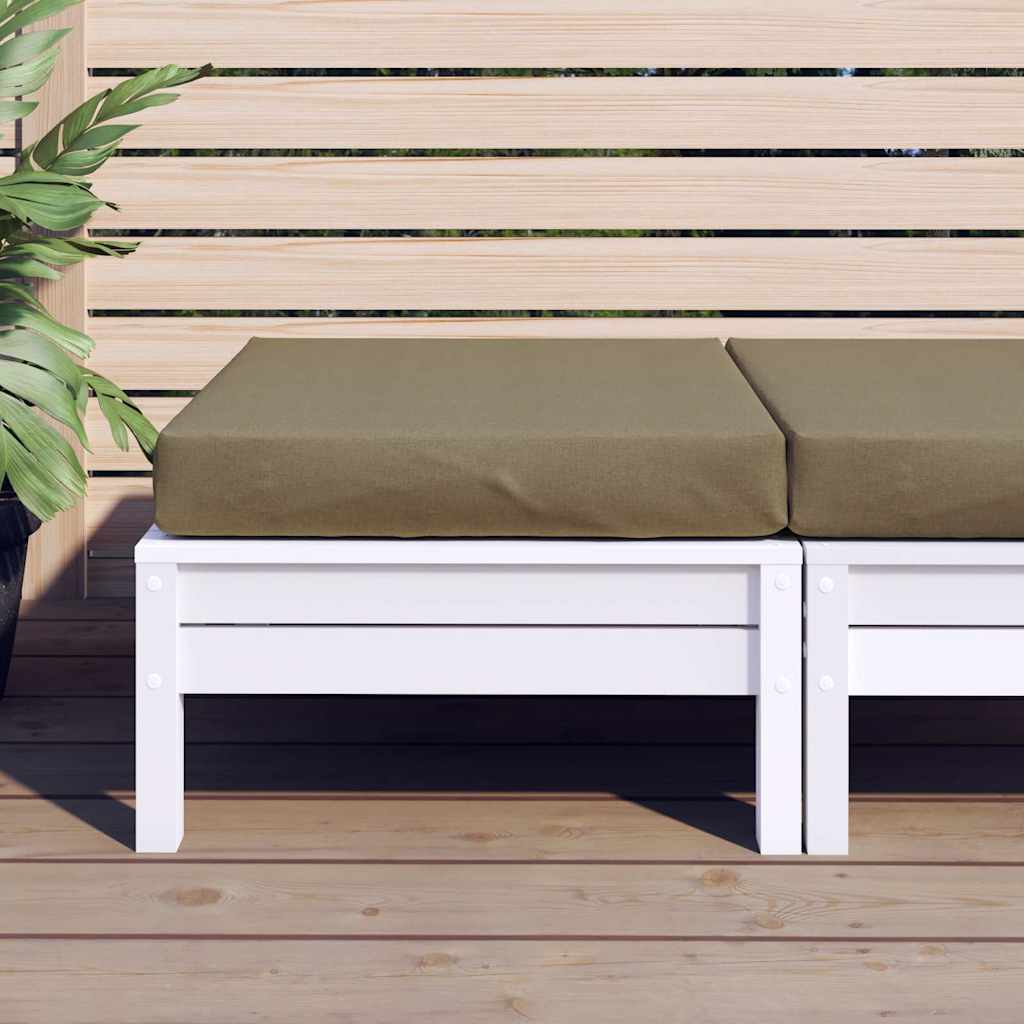 pallehynde 60x60x9,5 cm stof meleret gråbrun