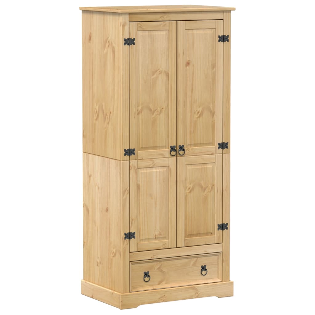 klædeskab Corona 76x50x170 cm massivt fyrretræ