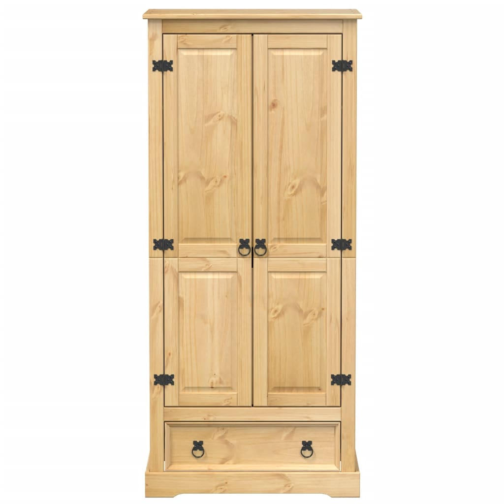 klædeskab Corona 76x50x170 cm massivt fyrretræ