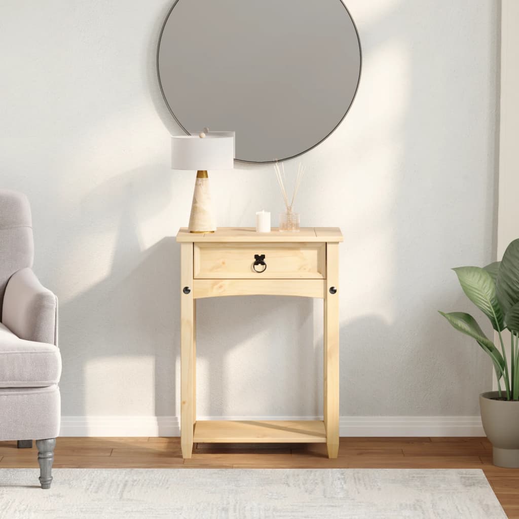 konsolbord Corona 55x35x73 cm massivt fyrretræ