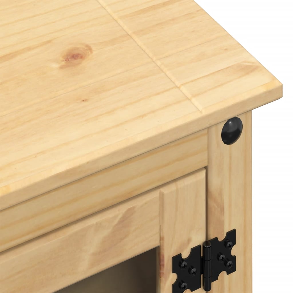 hi-fi-skab Corona 60x50x82 cm massivt fyrretræ