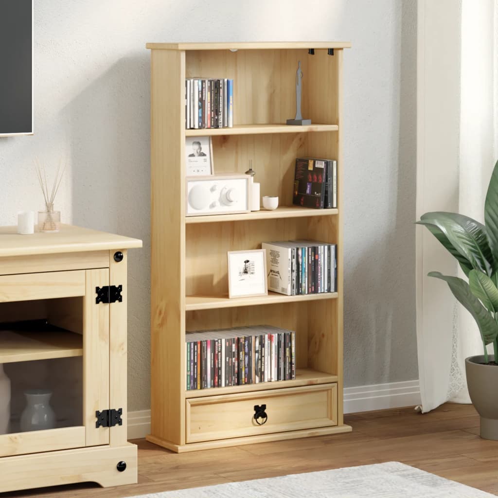 reol Corona 52x17,5x103 cm massivt fyrretræ