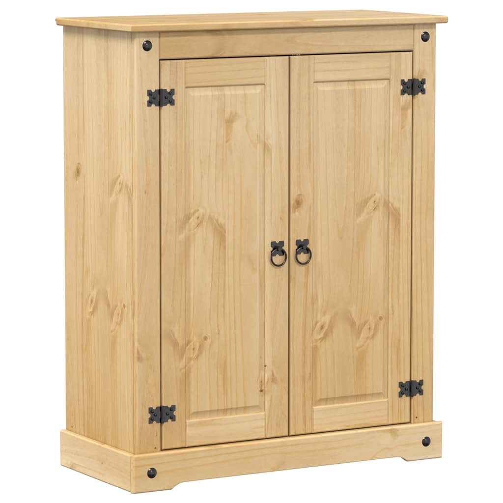 skoskab Corona 86x38,5x108 cm massivt fyrretræ