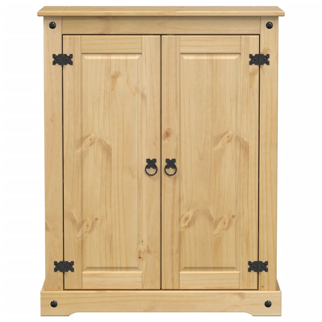 skoskab Corona 86x38,5x108 cm massivt fyrretræ