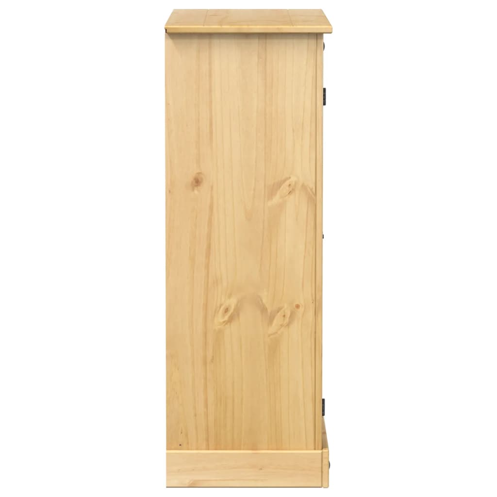 skoskab Corona 86x38,5x108 cm massivt fyrretræ