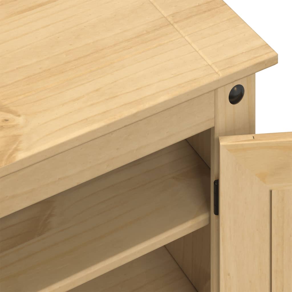 skoskab Corona 86x38,5x108 cm massivt fyrretræ