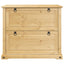 skoskab Corona 99x32x85 cm massivt fyrretræ