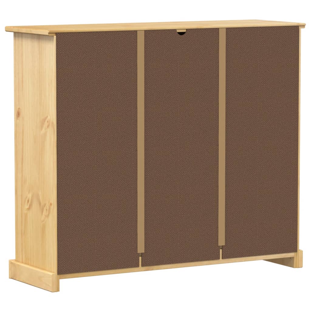 skoskab Corona 99x32x85 cm massivt fyrretræ