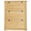 skoskab Corona 99x32x124,5 cm massivt fyrretræ