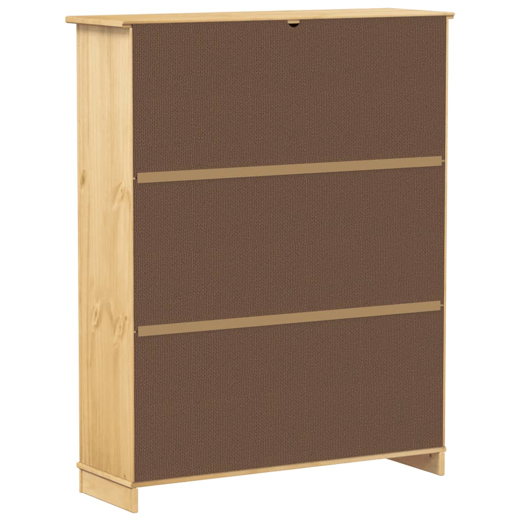 skoskab Corona 99x32x124,5 cm massivt fyrretræ