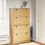 skoskab Corona 99x32x163,5 cm massivt fyrretræ