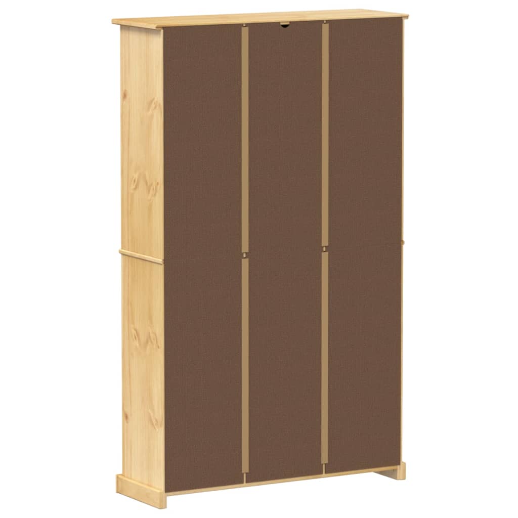 skoskab Corona 99x32x163,5 cm massivt fyrretræ