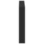 sengegavl med opbevaring og LED-lys 100x17x102 cm sort