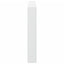 sengegavl med opbevaring og LED-lys 180x17x102 cm hvid