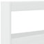 sengegavl med opbevaring og LED-lys 180x17x102 cm hvid