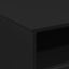 sofabord med LED-lys 50x49x40 cm sort