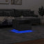sofabord med LED-lys 50x49x40 cm grå sonoma-eg