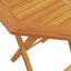 foldbart havebord Ø60x75 cm massivt akacietræ