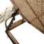 liggestol med baldakin og bord polyrattan beige