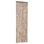 flueforhæng 56x185 cm chenille beige og mørkebrun