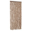 flueforhæng 90x200 cm chenille beige og mørkebrun
