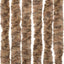 flueforhæng 90x200 cm chenille beige og mørkebrun