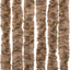 flueforhæng 90x220 cm chenille beige og mørkebrun