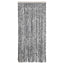 flueforhæng 90x220 cm chenille grå + sort og hvid