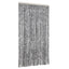flueforhæng 100x220 cm chenille grå + sort og hvid