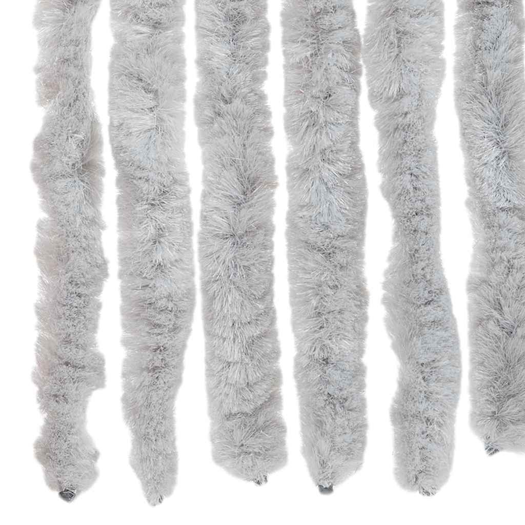 flueforhæng 56x185 cm chenille grå