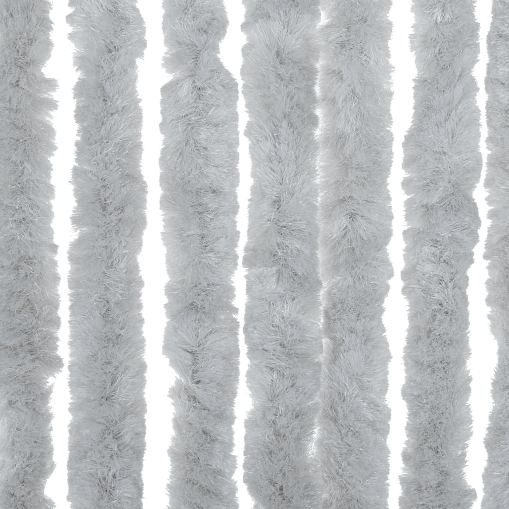 flueforhæng 90x200 cm chenille grå