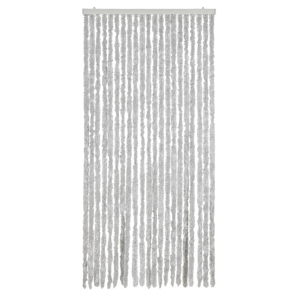 flueforhæng 90x220 cm chenille grå
