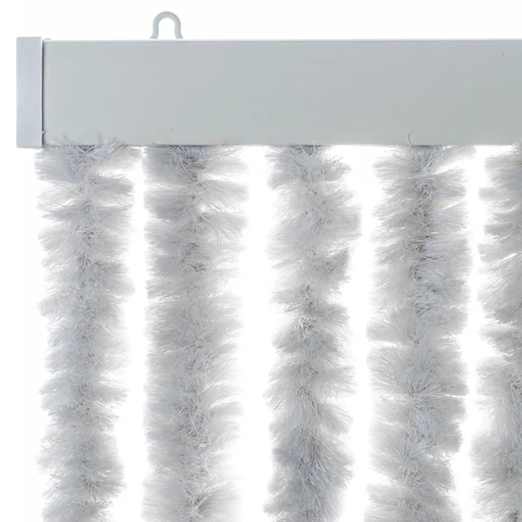 flueforhæng 90x220 cm chenille grå