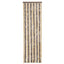 flueforhæng 56x200 cm chenille mørkebrun og beige
