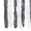 flueforhæng 100x200 cm chenille grå og hvid