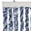 flueforhæng 100x230 cm chenille blå og hvid