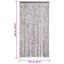 flueforhæng 100x230 cm chenille brun og beige