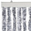 flueforhæng 100x230 cm chenille grå og hvid