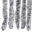 flueforhæng 100x230 cm chenille grå og hvid
