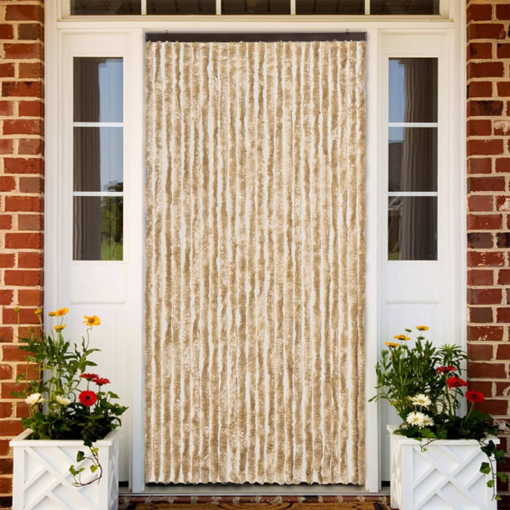 flueforhæng 100x200 cm chenille beige
