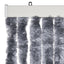 flueforhæng 100x200 cm chenille sølvfarvet