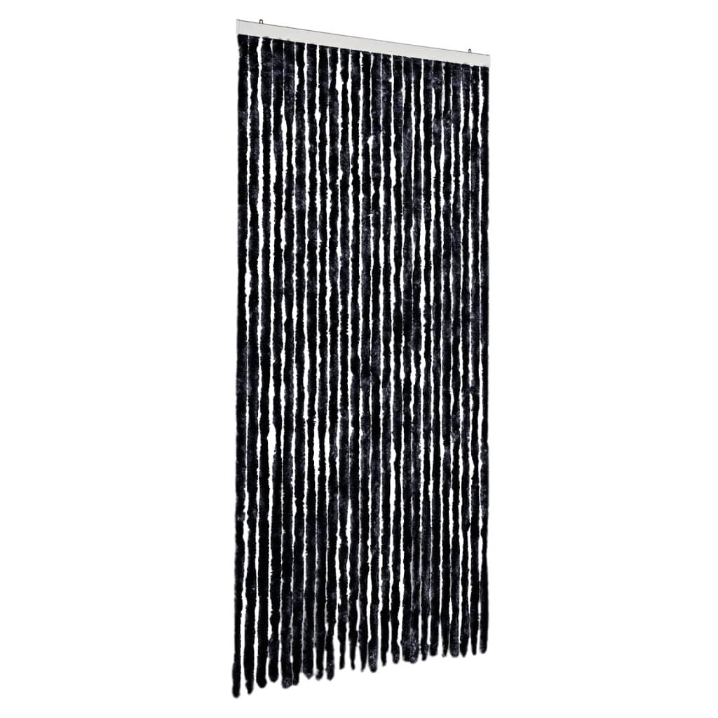 flueforhæng 100x230 cm chenille antracitgrå