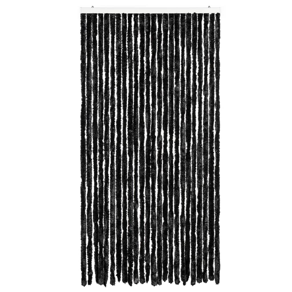 flueforhæng 100x230 cm chenille antracitgrå