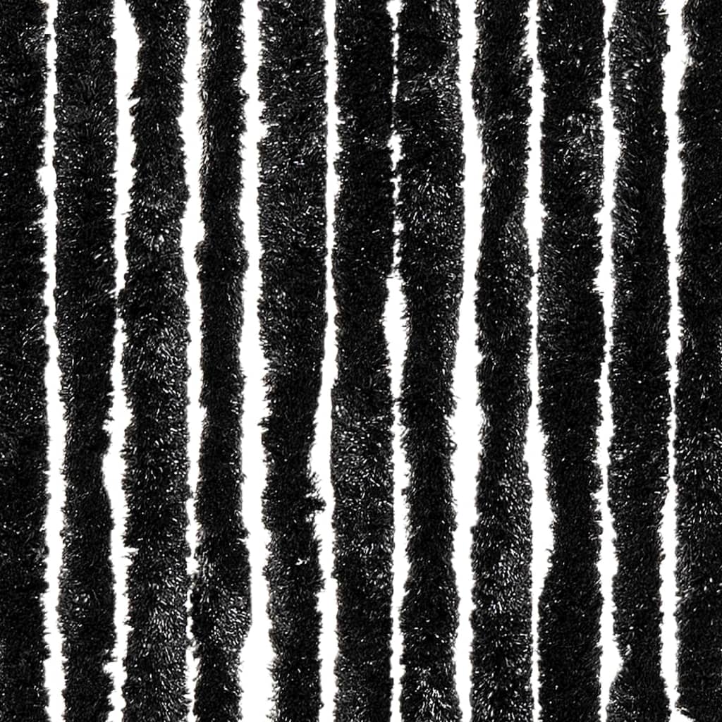 flueforhæng 100x230 cm chenille antracitgrå