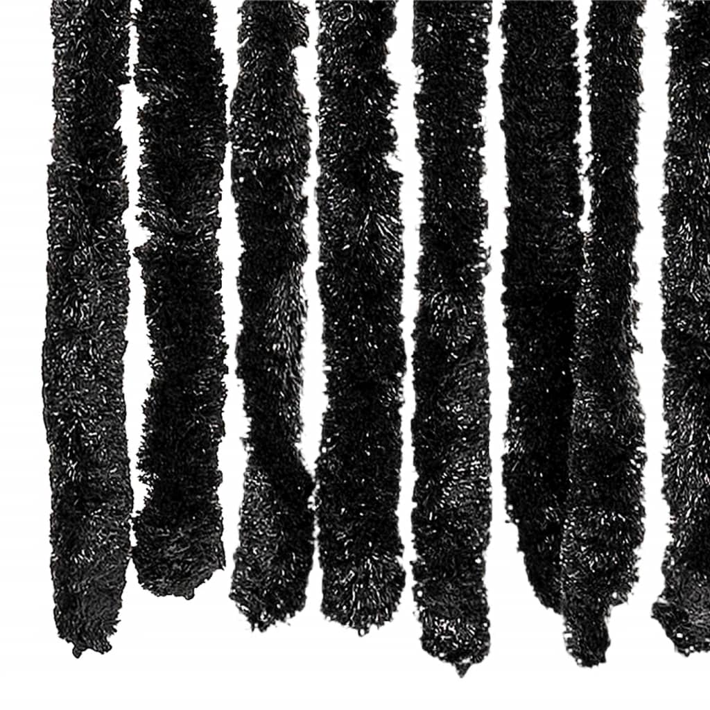 flueforhæng 100x230 cm chenille antracitgrå