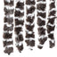flueforhæng 56x200 cm chenille beige og brun