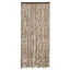 flueforhæng 90x200 cm chenille beige og brun