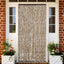 flueforhæng 90x200 cm chenille beige og brun