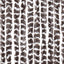 flueforhæng 100x200 cm chenille brun og hvid