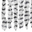 flueforhæng 56x200 cm chenille lysegrå og mørkegrå